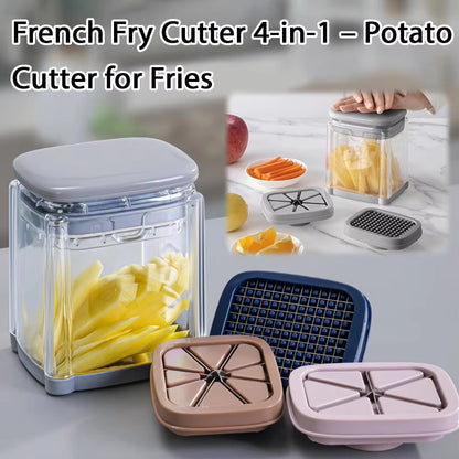 French Fry Cutter 4-in-1