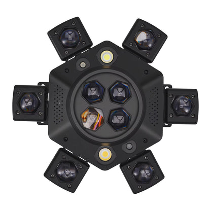 Moving Head Disco Lighting 6 Arms RGBW LED Strobe Lighs