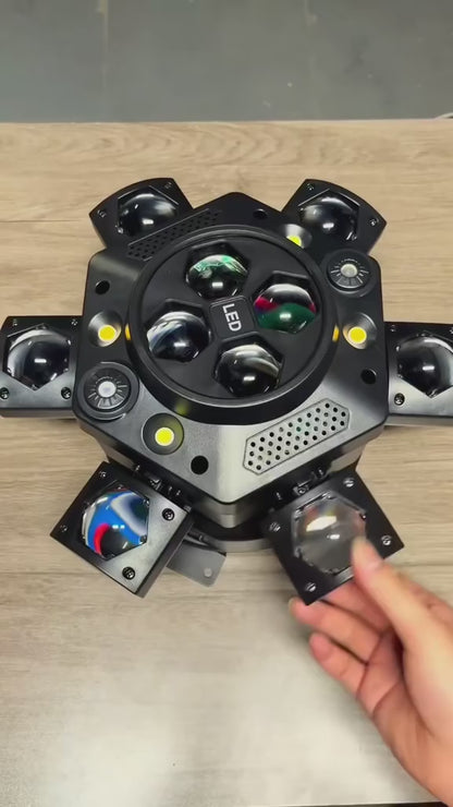 Moving Head Disco Lighting 6 Arms RGBW LED Strobe Lighs